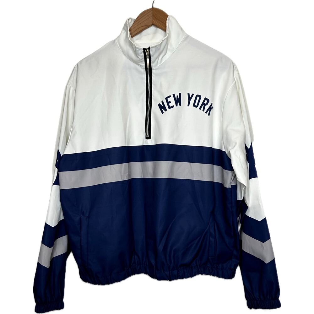 New York Yankees 1/4 zip pullover windbreaker jacket unbranded size M unisex